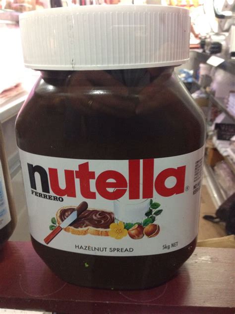 oh wow nutella in 5kg containers nutella nutella bottle hazelnut