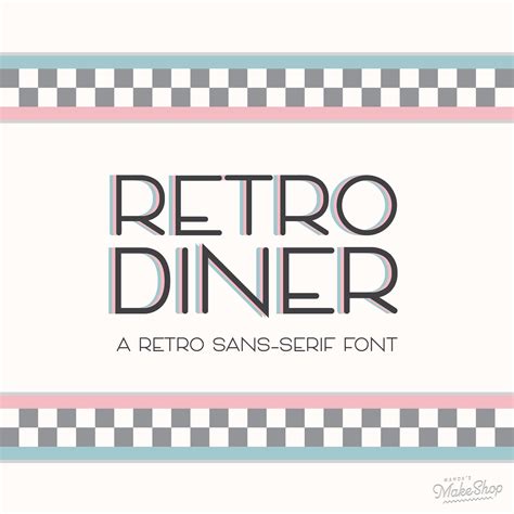 Retro Diner Font A Throwback Neon Sign Font For Logos Etsy