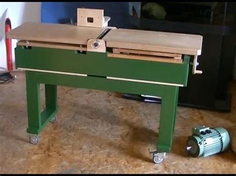This compact diy planer stand rolls under the workbench when not in use! Milling Wood Without A Jointer (using a router table ...