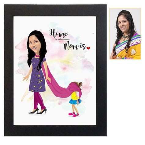 Personalised gifts have just become more special with oye happy. Buy Mom's Personalized Caricature Frame Online , Send ...