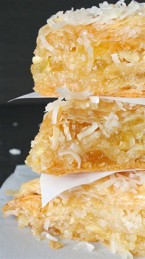 Would you like any vegetables in the recipe? PINA COLADA BAKLAVA | In Good Flavor | Great Recipes ...