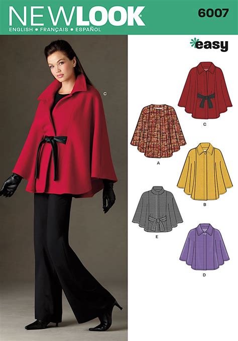 New Look Patterns Coat Patterns Simplicity Patterns Clothing