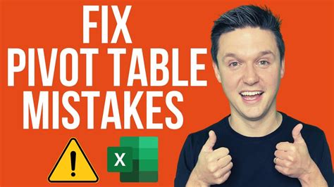 How To Fix Your Excel Pivot Table Youtube