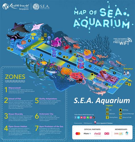 Sea Aquarium Map Sentosa Singapore