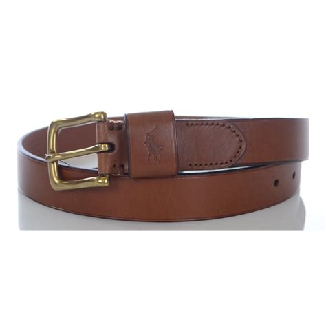 Polo Ralph Lauren Brown Leather Belt Accessories From N22 Menswear Uk