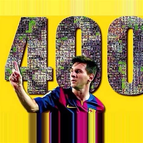 Messi 400 Goals ~ Fc Barcelona Photo