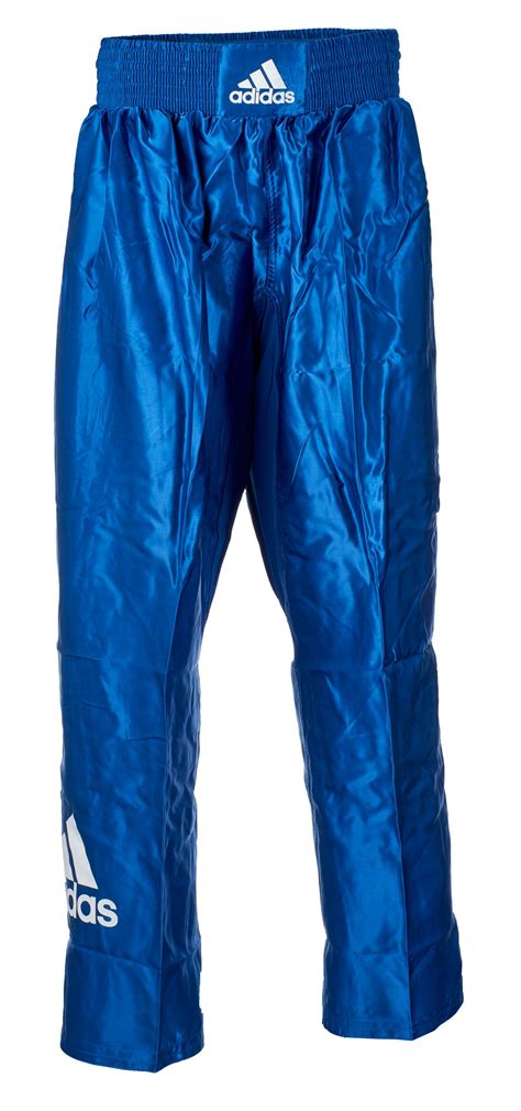 adidas kick boxing pants adipfc03 blue white pants tournament clothing kick boxing