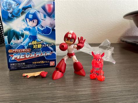 Mega Man 66 Action Dash Bandai Megamanrockman Red Chase Action Figure 66mm Inox Wind Ph