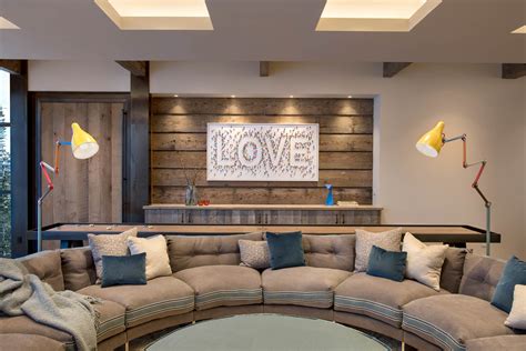 Locati Architects Modern Ski Home Int Rec Room Locati Architects