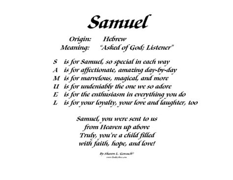 Meaning Of Samuel Lindseyboo
