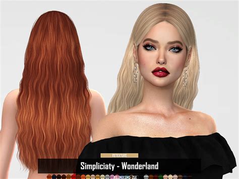 Blondesims Simpliciaty Wonderland Retexture Sims Hair Hair My XXX Hot