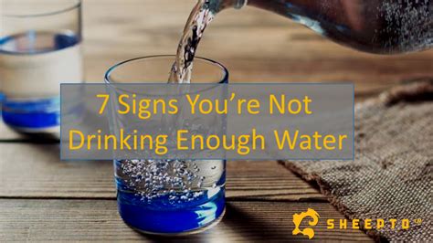 7 Signs Youre Not Drinking Enough Water