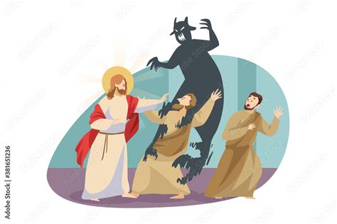 Christianity Religion Protection Devil Concept Jesus Christ Son Of