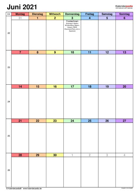 Juni 2021 ] arbeitslosigkeit sinkt im mai 2021 nur geringfügig wirtschaft. Kalender Juni 2021 als PDF-Vorlagen
