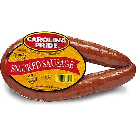 Carolina Pride Smoked Sausage Oz Sausages Grant S Supermarket