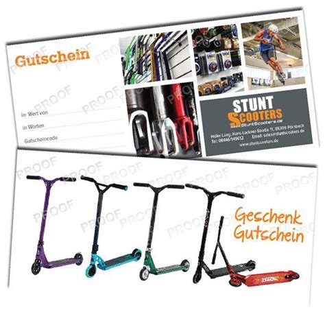Nutzen sie die anleitungen, die sie online finden, um ihre gekauften produkte richtig einzusetzen. Geschenk Gutschein 100 EUR online kaufen | StuntScooters.de