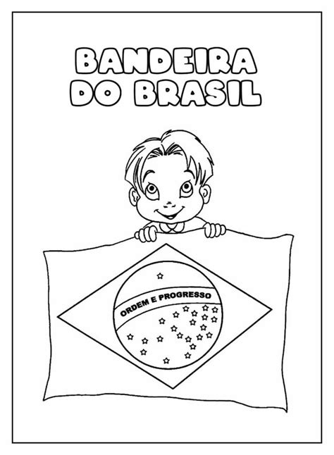 Bandeira Do Brasil Para Imprimir Bora Colorir