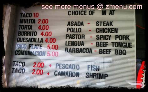 Maybe you would like to learn more about one of these? Online Menu of El Don Taco Truck Restaurant, Woodstock ...