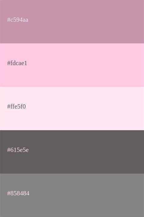 Paletas De Color Rosa Combinaciones Y Códigos