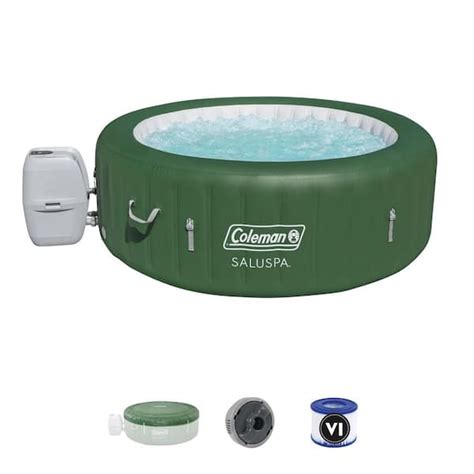 Coleman Saluspa 6 Person Inflatable Hot Tub Green 90363e Bw Wmt The