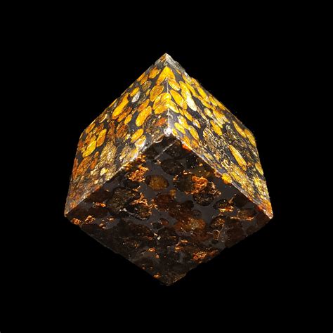 Pallasite Meteorite Cube A W Meteorites Touch Of Modern
