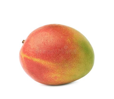 Single Mango Fruit Isolated Stock Image Image Of Green Closeup 56114993