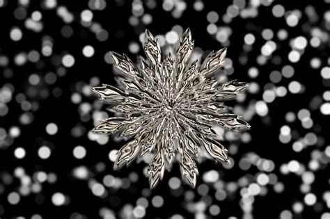 Download Ice Crystal Snowflake Bokeh Royalty Free Stock Illustration