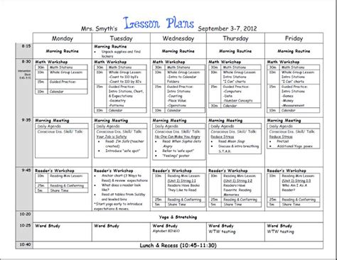 weekly lesson plans  teachers google search lesson plan book