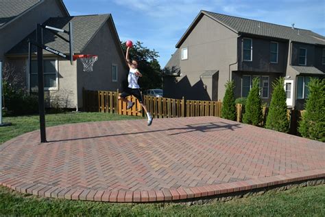 Diy Backyard Basketball Court Pavers References Do Yourself Ideas