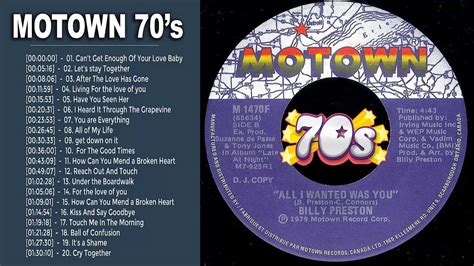 Motown Greatest Hits Of The 70s Best Motown Songs Of All Time