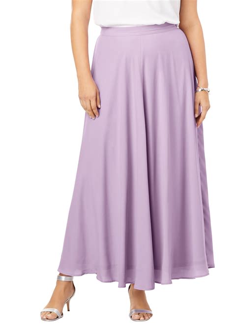 roaman s roaman s women s plus size georgette maxi skirt formal evening wear