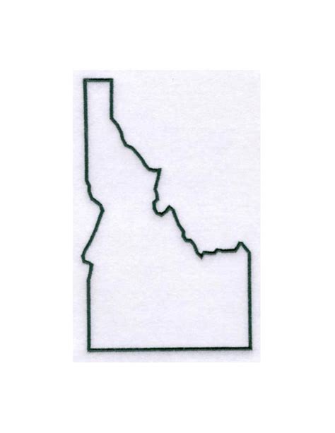 Idaho Stencil Made From 4 Ply Mat Board By Woodburnsnewengland
