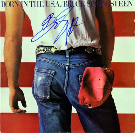 Bruce springsteen — the river 05:01. Bruce Springsteen Signed Born In The USA Album Cover W ...