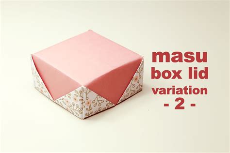 Origami Masu Box Lid Variation 2
