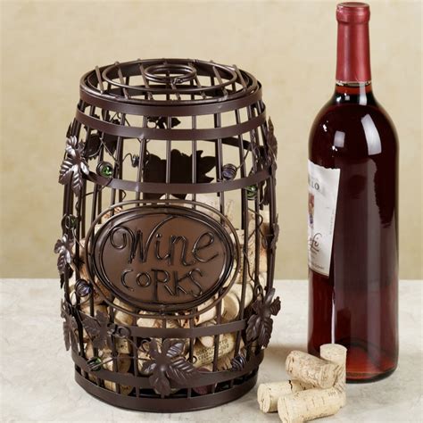 The Creative Wine Corks Rack Wine Bucket Style And Wine Goblet Glass Style Corks Rack Metal