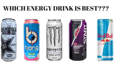 Comparing The Top 5 Energy Drinks On The Market Youtube