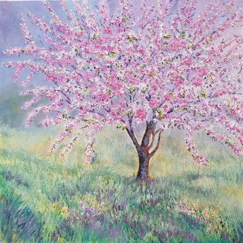 Cherry Blossom Painting Cherry Blossom Tree Blossom Trees Spring