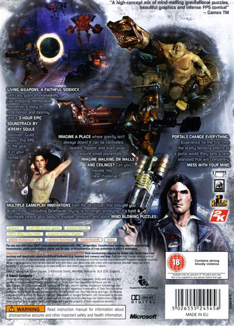 Prey 2006 Xbox 360 Box Cover Art Mobygames