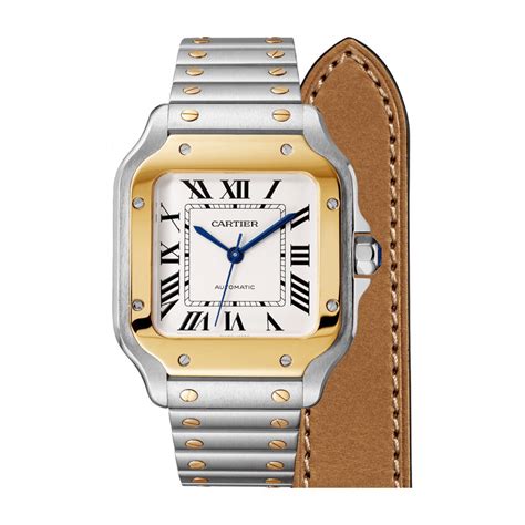 Created in 1904, the santos watch is based on the concept of form, a taste for minimalism, the precision of proportions and finally, an eye for detail. Cartier W2SA0007 Santos 18KYG/SS Automatic Self Wind ...