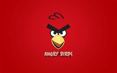 Angry Birds Logo Red Background Angry Birds Hd Wallpaper Wallpaper