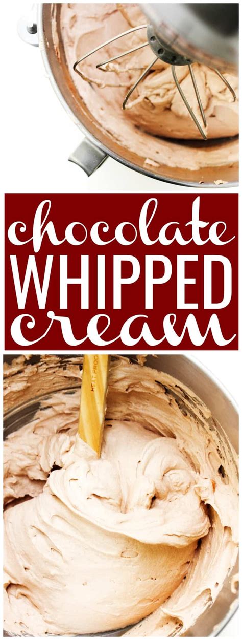 Chocolate Whipped Cream Dash Of Sanity