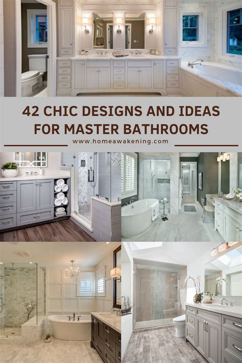 42 Chic Design Ideas To Rejuvenate Your Master Bathroom With Images
