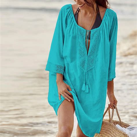 2018 Hot Beach Dress Cover Up Embroidery Bikini Cover Up Beach Wear