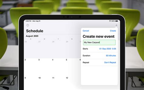 Creating And Editing Your Carpool Schedule