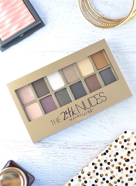 Maybelline 24K Nudes Eyeshadow Palette Review And Swatches BeautyTidbits