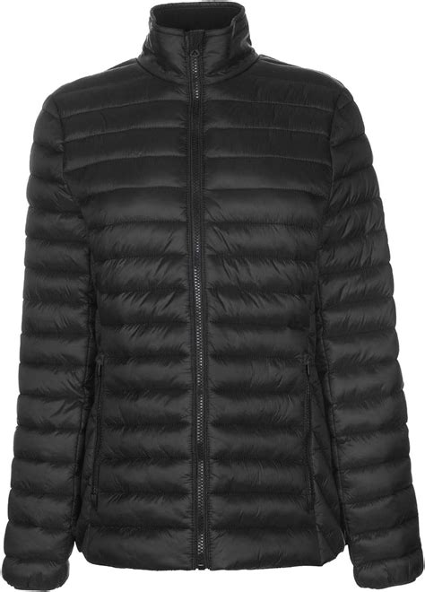 soulcal womens cal microbubble micro bubble jacket coat top black 18 xxl uk clothing