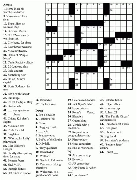 Coloring Coloring Easy Printable Crossword Puzzles Large Print Dell