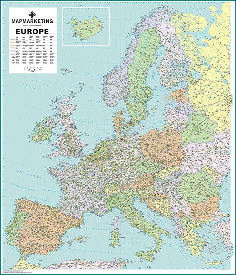 Europe Classic Wall Map Laminated National Geographic Store Gambaran