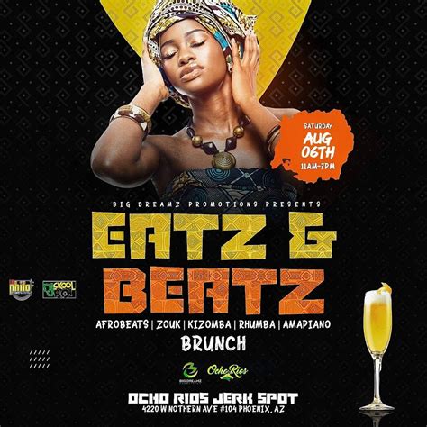 Eatz And Beatz Afrobeats Brunch Ocho Rios Jerk Spot Phoenix
