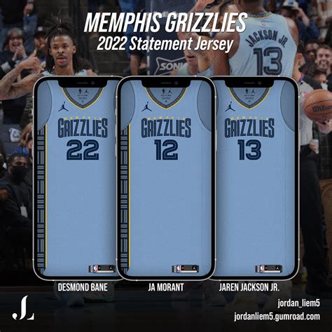 Memphis Grizzlies 2022 Statement Jersey Pack